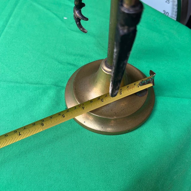 Vintage Brass Fireplace Tools and Holder For Sale - Image 9 of 12
