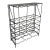 Mid 20th Century Sleek Modern Black Wrought Iron Dry Bar Console Wine Rack For Sale