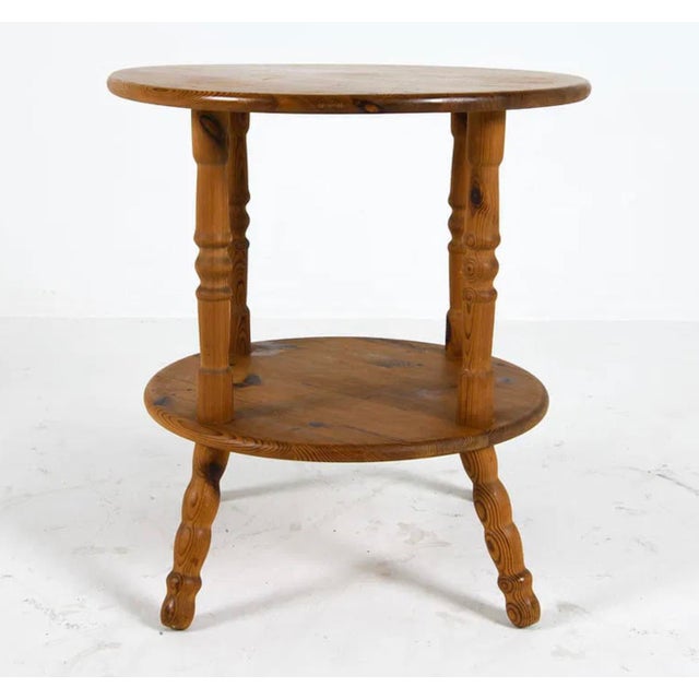 English Early 20th Century Pine Cricket Table From England For Sale - Image 3 of 9