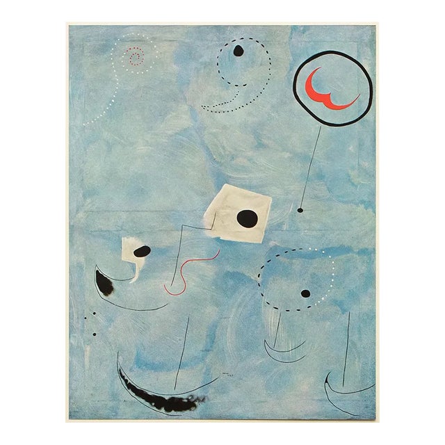 1940s After Joan Miró, "Personnages" First Edition Swiss Offset Lithograph For Sale