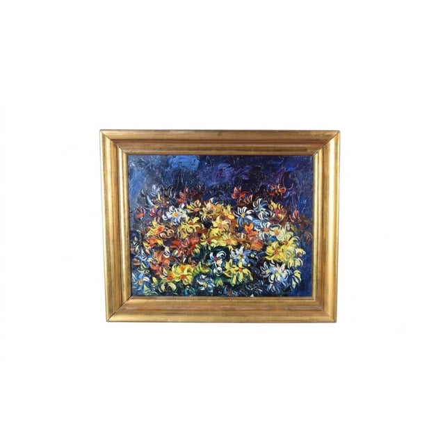 Floral Still Life, 1950s, Oil on Canvas, Framed For Sale - Image 9 of 9