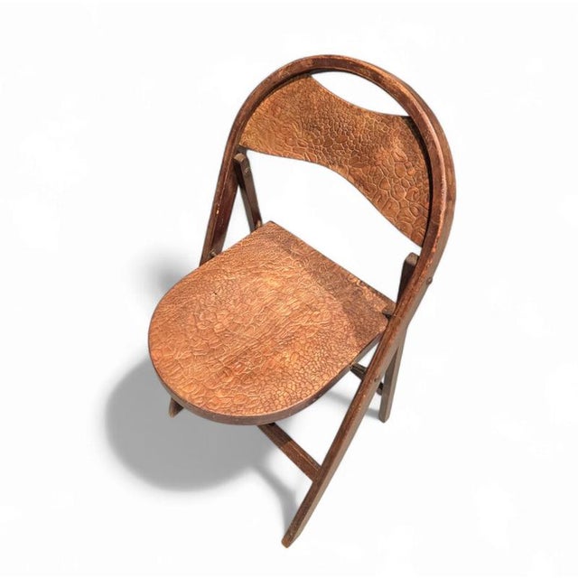 Brown Crocodile Print B751 Chairs from Thonet, 1930s, Set of 2 For Sale - Image 8 of 12