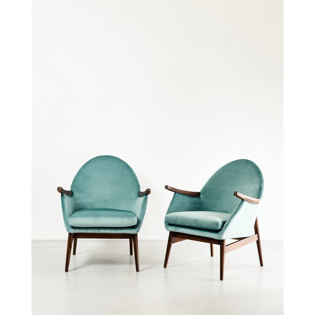 Wood Clam Shaped Chairs, 1970s For Sale - Image 7 of 7