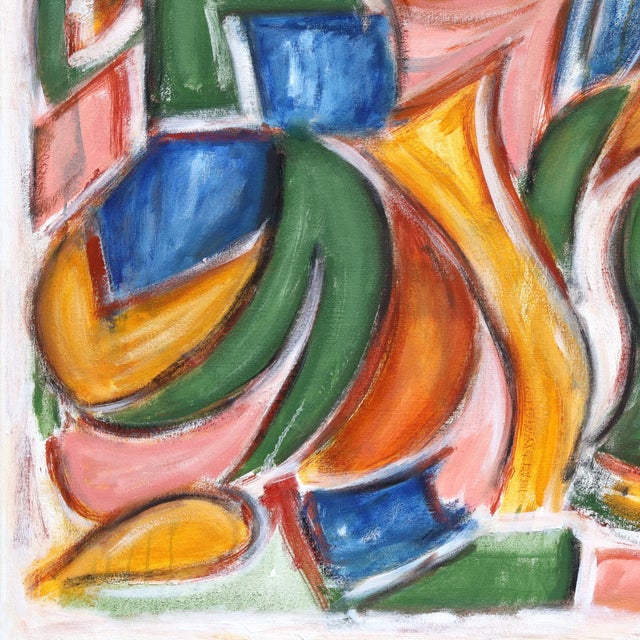 Textile The Wellspring III - Large Original Green Abstract Oil Painting on Canvas by Harrison Gilman For Sale - Image 7 of 9