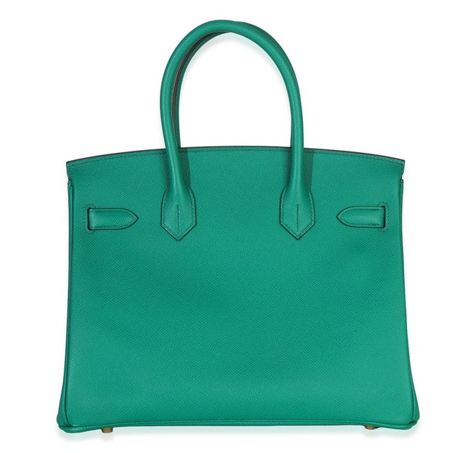 Vert Jade Epsom Birkin 30 GHW For Sale - Image 4 of 9