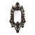 Vintage Bronze Victorian Wall Mirror For Sale