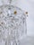 1970s Vintage Crystal Basket Chandelier With Pressed Flower Swags & Amber Beads For Sale - Image 5 of 10