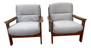 Set of Scandinavian Armchairs, 1960s