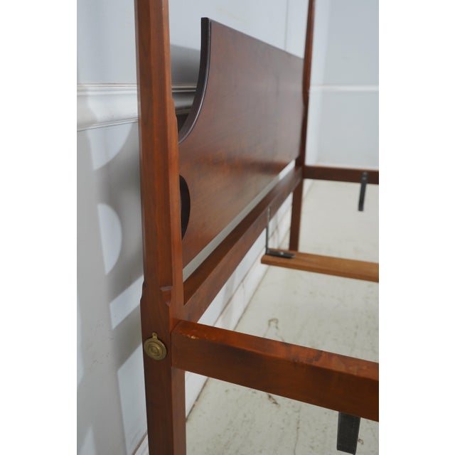 Eldred Wheeler Eldred Wheeler Queen Size Cherry Poster Bed For Sale - Image 4 of 15