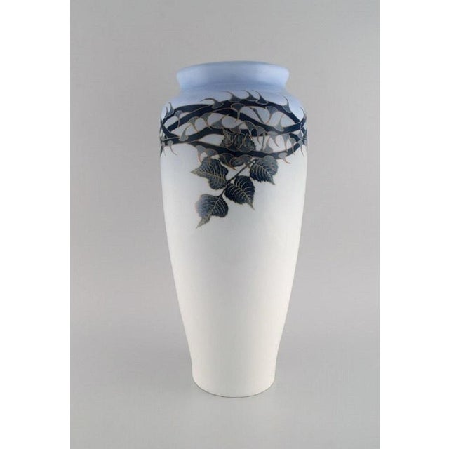 Large Art Nouveau Vase Bertha Nathanielsen for Royal Copenhagen, 1929 For Sale - Image 3 of 9