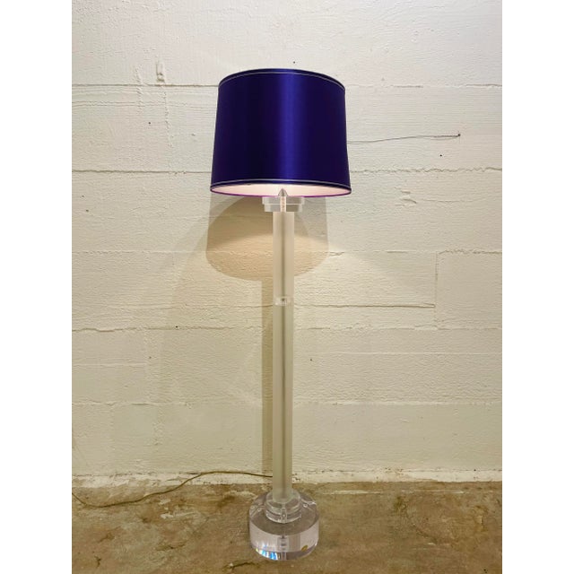 Modern 1970s Herb Ritts for Astrolite Smashingly Stylish Lucite Floor Lamp For Sale - Image 3 of 12