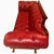 Old Hickory Furniture Co. 1960s Old Hickory Tannery Red Tufted-Leather Loveseat For Sale - Image 4 of 11