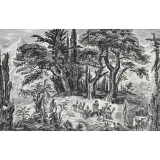 Albert Decaris, Landscape, Original Etching, Mid-20th Century For Sale