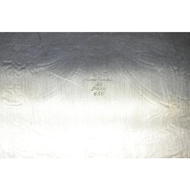 Vintage Poole Epca Sevenoaks 650 Large Silver Plated Serving Platter Bar Tray B For Sale - Image 16 of 17