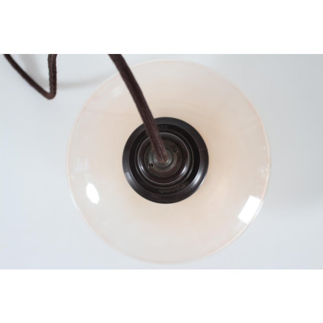 1930s Art Deco Rose-Grey Glass Shades Pendant Light by Poul Henningsen for Louis Poulsen, Denmark, 1930s For Sale - Image 5 of 17