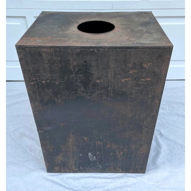 Antique Large Shopkeeper Advertising Tea Metal Bin For Sale - Image 9 of 13