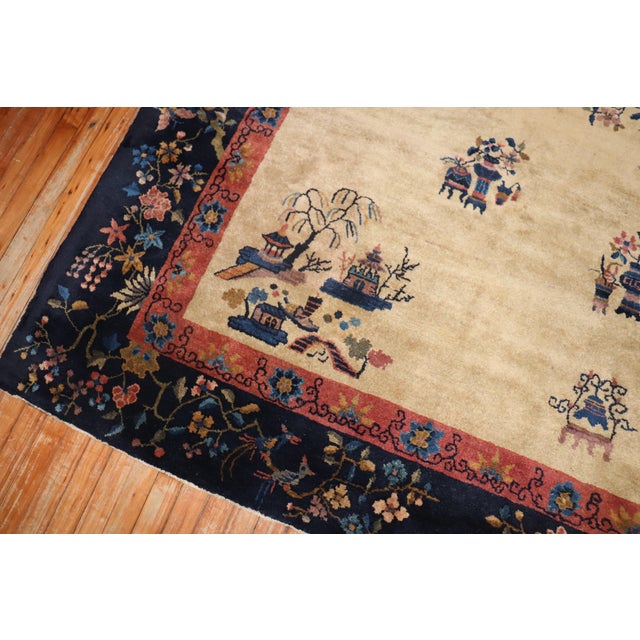 Antique Chinese Square Rug For Sale - Image 18 of 18