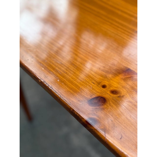 Ethan Allen Country Craftsman Pine Console Table For Sale - Image 9 of 12