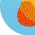 2020s Circle Tangelo - Vibrant Abstract Fruit Still Life Painting on Panel - Original Artwork by Will Beger For Sale - Image 5 of 9