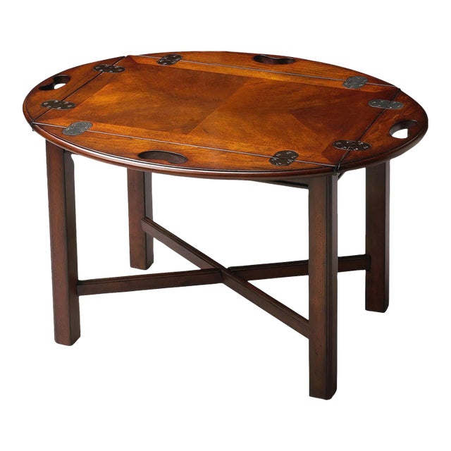 Carlisle Butler Table, Dark Brown For Sale