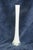 Eiffel Tower Vase White Glass With Slim Tapered Neck and Clear Footed Base 4828b For Sale - Image 13 of 18