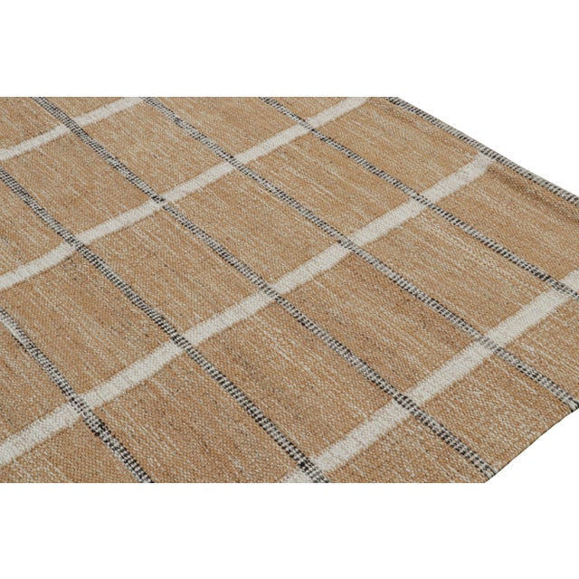 Not Yet Made - Made To Order Rug & Kilim’s Scandinavian Outdoor Rug in Brown, White & Black Pattern - 10'x10' For Sale - Image 5 of 7