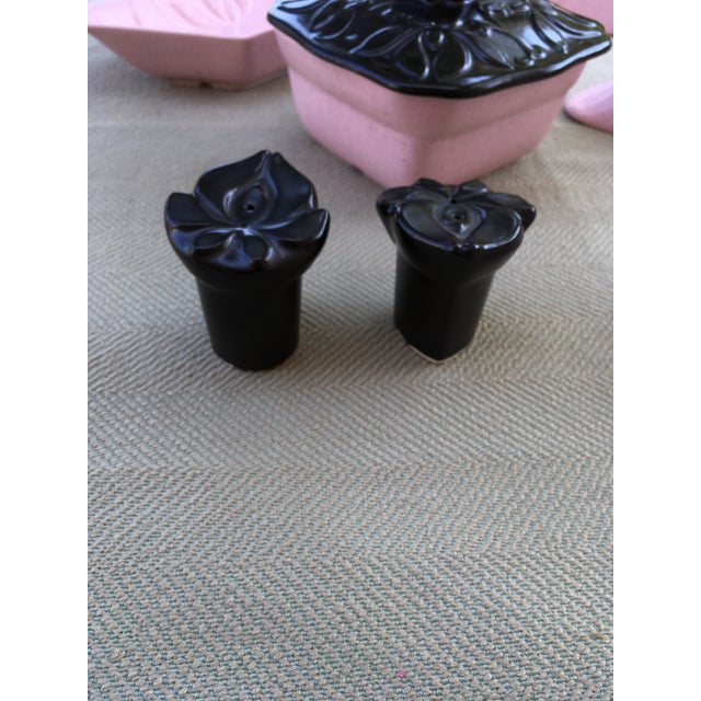 Ceramic 20th Century Art Deco Pink Ceramic Serving Set - 5 Pieces For Sale - Image 7 of 11