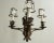 Metal Antique Arts and Crafts 4 Light Chandelier For Sale - Image 7 of 13