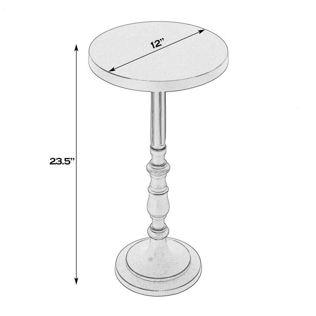 Elegant, modern, and effortlessly refined, the Butler Specialty Company Heidi 12 in. W x 23.5 in. H Round Metal End Table...