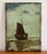 Blue 1970s Moody Nautical Sailboat Wood-Mounted Nocturne Print For Sale - Image 8 of 8