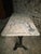 1920s Antique French Marble Bistro Table with Cast Iron Base, 1920s For Sale - Image 5 of 18