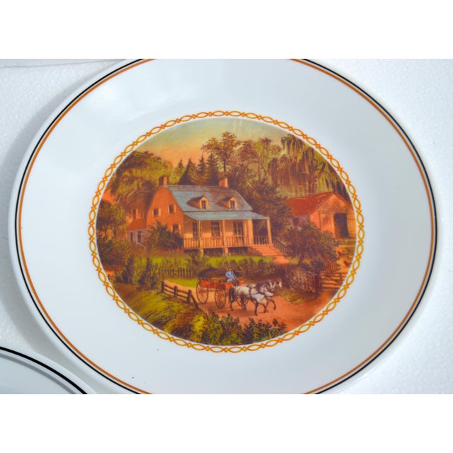 Glass 1987 Corelle Limited Edition Summer Scene Plate Corning Glass Works U S A For Sale - Image 7 of 14