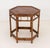 Bamboo Hexagonal Occasional Table. 23.25" H x 24" W x 21.25" D. Provenance: From a Long Island, New York Estate.