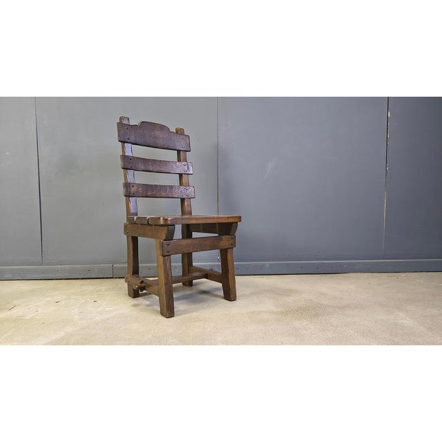 Vintage Brutalist Dining Chairs, 1960s, Set of 6 For Sale - Image 4 of 14