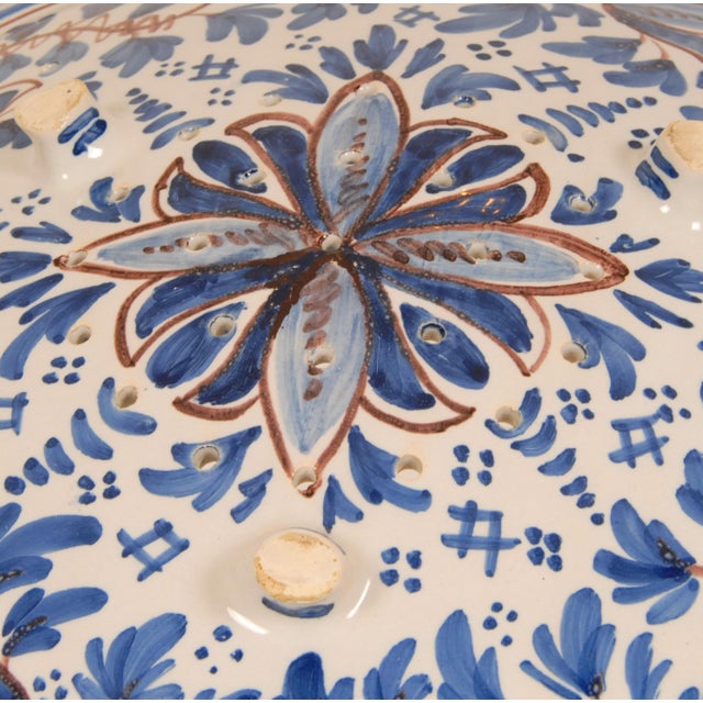 Delft Plate Fish Plate Drip Tray Handpainted Decorative Bowl Set of 2 For Sale - Image 10 of 14