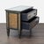 Art Deco 1980s Theodore Alexander Venetian Art Deco Gilded Verre Églomisé Two-Drawer Chest For Sale - Image 3 of 12