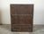 English 1800s Wooden Court Cupboard with Doors, Drawers and Diamond Motifs For Sale - Image 9 of 12