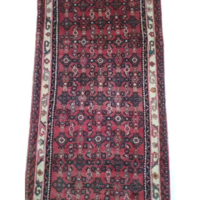 Persian Persian Hamadan Runner - 2'9" X 38'10" For Sale - Image 3 of 6