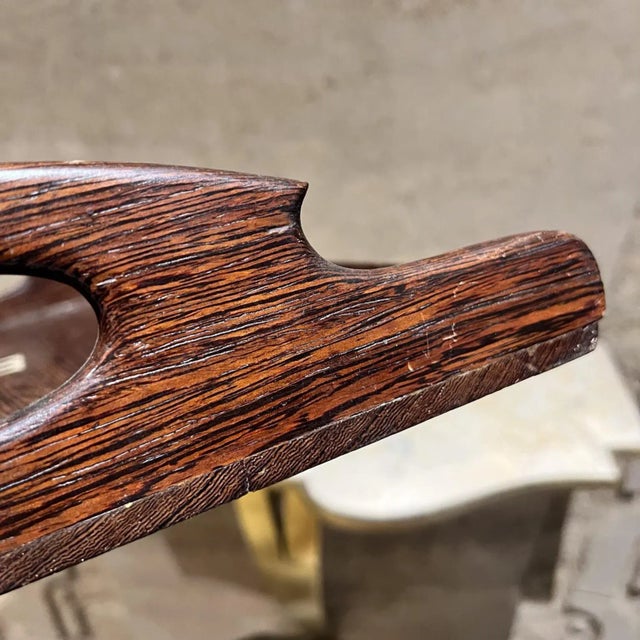 Antique Exotic Wood Serving Tray, Art Deco Style, Early 20th Century For Sale - Image 4 of 12