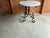 Kreiss Kreiss Iron Table With Travertine Top For Sale - Image 4 of 6