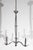 Six-arm nickel chandelier from France. Newly rewired for six candelabra bulbs Custom made nickel candelabra sleeves. Very...