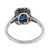 Vintage Sapphire Diamond Platinum Ring, Size 7 For Sale In Los Angeles - Image 6 of 6