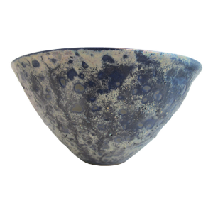 Beatrice Wood Beato Large Blue Mottled Iridescent Luster Art Pottery Bowl