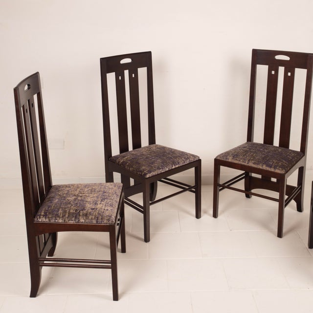 Ash Wood Ingram Low Chairs by Charles Rennie Mackintosh for Cassina, 1980, Set of 4 For Sale - Image 16 of 18