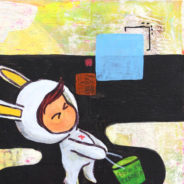 Figurative This Is How We Roll - Colorful Contemporary Mixed Media Figurative Original Artwork by Melanie Tiongson For Sale - Image 3 of 9