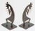 Metal Late 20th Century Heavy Southwest Kokopelli Metal Sculptures Bookends - Set of 2 For Sale - Image 7 of 12