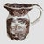 Ceramic Vintage 1940’s Mason’s Ironstone Brown and White Vista Pattern Jug For Sale - Image 7 of 7