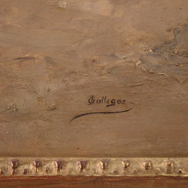 Gallegos, Flamenco Dancer, 1890, Oil on Panel, Framed For Sale - Image 4 of 16