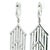 Metal Casato Gioielli Italian 18k White Gold Diamond Art Deco Revival Chandelier Earrings, Pair For Sale - Image 7 of 13