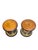 Mid-Century Modern Pair of Mid-Century Anglo-Indian Leather & Rattan Drum Stools For Sale - Image 3 of 17